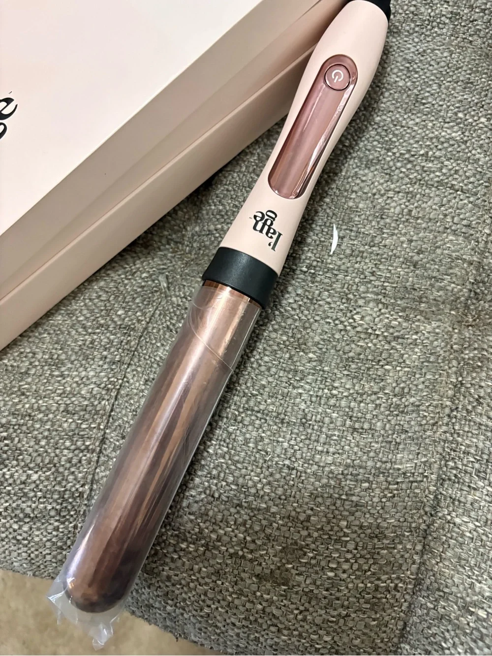 L'ange Le Curl 32mm Titanium Curling Wand - Pink and Rose Gold